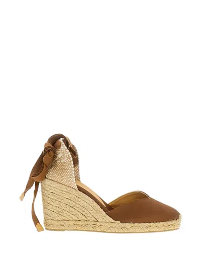 Castaã±er Wedge-hell Espadrilles In Brown