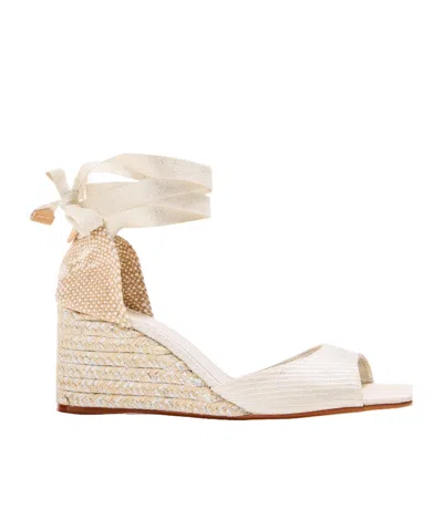 Castaã±er Wedge-heel Sandals In Gold