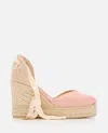 Castaã±er Espadrillas Wedge In Neutral