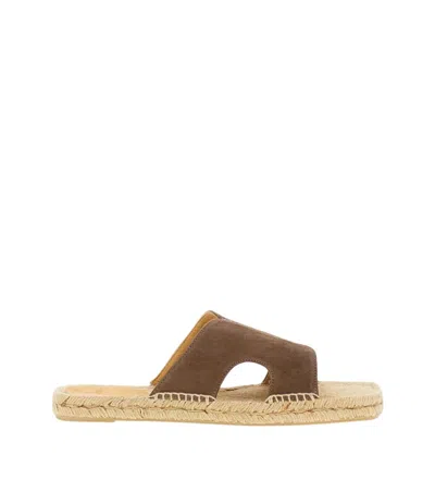 CASTAÑER BROWN SLIP-ON SANDALS