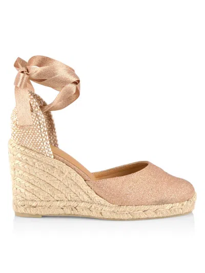 Castaã±er Women's Carina 8 Espadrille Wedge Sandals In Pink