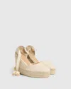 Castaã±er Wedge Espadrilles In White