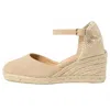 Castaã±er Women's Carol Espadrille In Sand In Brown