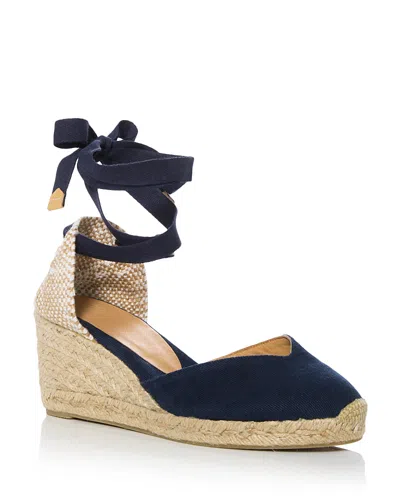 Castaã±er Women's Chiara Espadrille Wedges In Blue