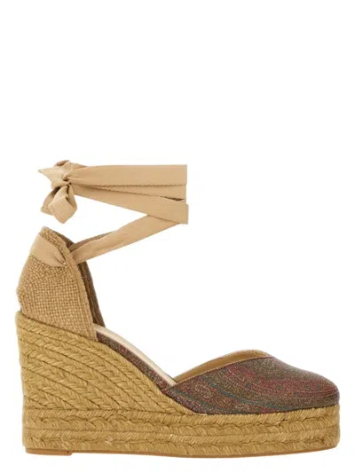 CASTAÃ±ER WOMEN'S CLEAR ETRO ESPADRILLES | SIZE IT 37 | CHIARAETROT COLOR 8ED COLOR 272 COLOR TOSTADO COLOR MU