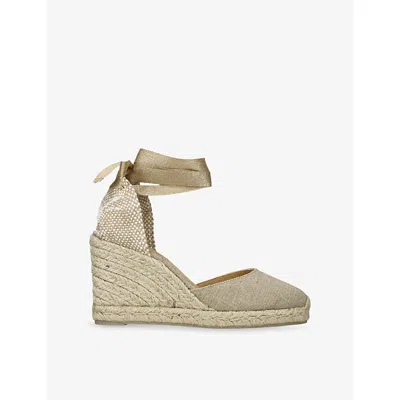 Castaã±er Womens Castaner Carina Canvas Wedge Espadrilles In Multi