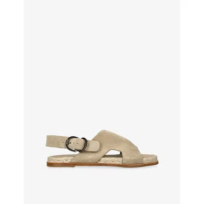 Castaã±er Womens Castaner Philo Open-toe Suede Sandals In Neutral
