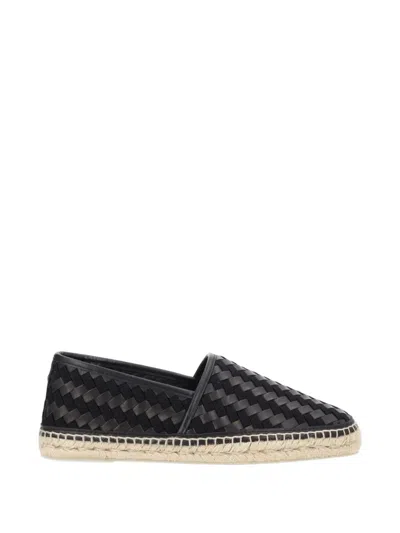 Castaã±er Woven Braided Espadrilles In Black
