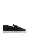 Castaã±er Java Blue Espadrillas With Contrasting Stitching And Pull-tab At The Heel In Suede Man In Blue