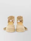 Castaã±er Woven Wedge Espadrilles Closed Back