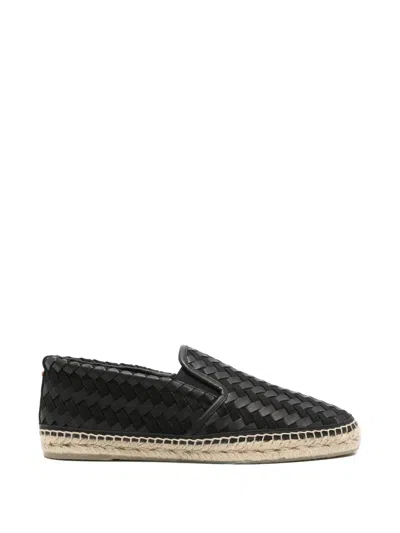 Castaã±er Woven-design Espadrilles In Black