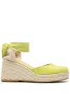 Castaã±er Tina Raffia Wedge Espadrilles