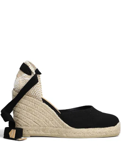 Castaã±er Buckle-fastening Platform Espadrilles In Black