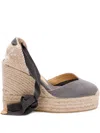 Castaã±er 110mm Chiara Espadrilles In Grey