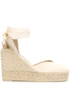 Castaã±er 120mm Chiara Espadrilles In Neutrals