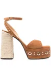 Castaã±er 130mm Fruamba Sandals In Brown