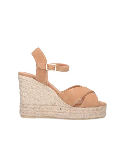 Castaã±er Castañer Woman Espadrilles Camel Size 8.5 Leather In Beige