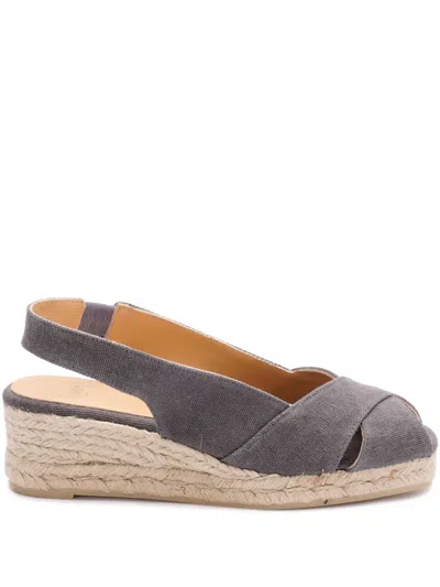 Castaã±er 50mm Diana Espadrilles In 111 Charcoal