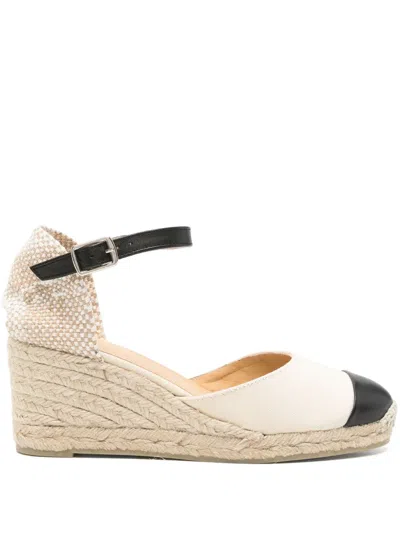 Castaã±er Castaner Wedge Espadrilles With Ankle Strap In White