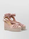 Castaã±er 8 Cersei Satin Wedge Espadrilles