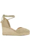Castaã±er 80mm Round-toe Espadrilles In Neutrals