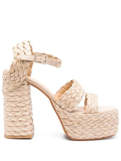 Castaã±er 85mm Fresa Sandals In Neutrals