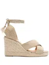 Castaã±er 90mm Becca Espadrilles In Gold