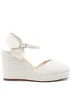Castaã±er 'carolyn' White Wedges With Strap In White