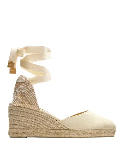Castaã±er Carina 70mm Wedge Espadrilles In Blanco