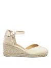 Castaã±er Bilina 105mm Wedge Espadrilles In White