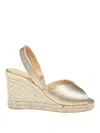 Castaã±er Brisa 90mm Espadrilles In Gold