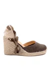 Castaã±er `carina/8/032` Wedge Espadrilles In Brown