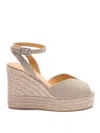 Castaã±er `blossom/8ed/268` Wedge Espadrilles In Brown
