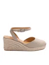 Castaã±er `cybil/6/268` Wedge Espadrilles In Brown