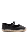 Castaã±er Castañer Padua Round Toe Espadrilles In Black