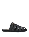 Castaã±er Castañer Ancient Greek Sandals X Castañer Man Espadrilles Black Size 9 Leather In Black