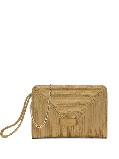 Castaã±er Bali Clutch In Gold