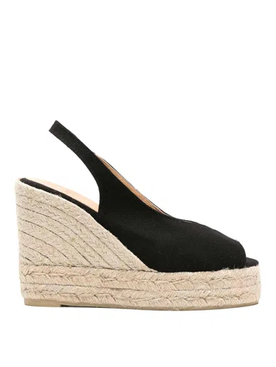 Castaã±er Barbara 70mm Wedge Espadrilles In Black
