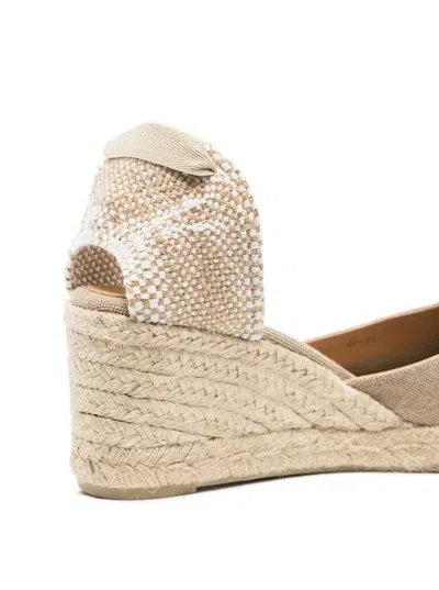 Castaã±er Beige Carina Beige Canvas Closed-toe Espadrilles Woman Castaner