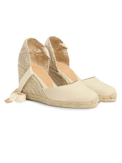 Castaã±er Beige Cotton Carina Espadrilles In Neutrals