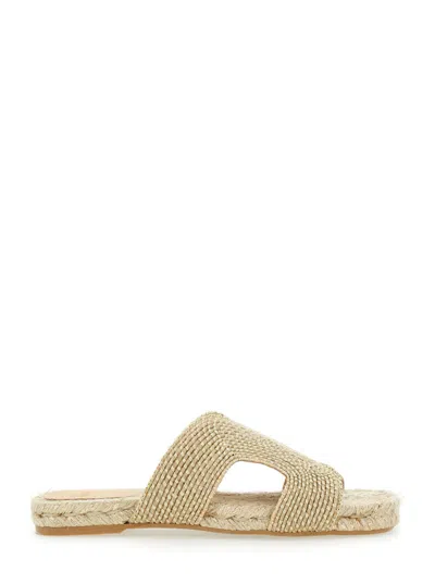 CASTAÃ±ER BEIGE OPEN TOE SANDALS