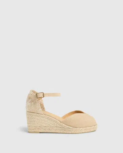 Castaã±er Castañer Woman Espadrilles Cream Size 10 Textile Fibers In White