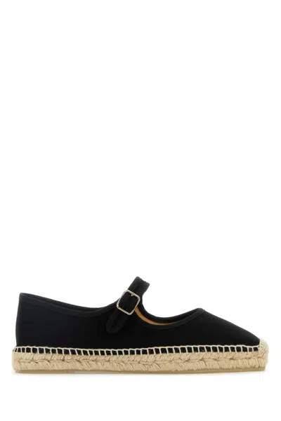 Castaã±er Black Canvas Espadrilles