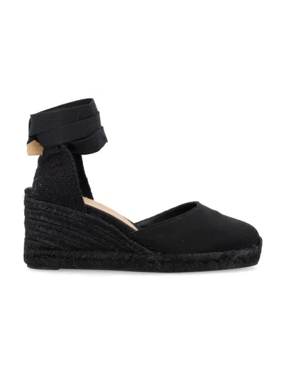 Castaã±er Castañer Carina 6 Tone-on-tone Espadrilles In Black