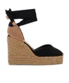 Castaã±er Chiara Wedge Espadrilles In Brown