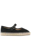 Castaã±er Castaner Classic Black Espadrille With Braided Jute Sole In Black