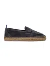 Castaã±er Castaner Suede Slip-on Shoes With Jute-wrapped Sole