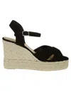 Castaã±er Buckle-fastening Platform Espadrilles In Negro
