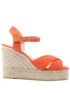 Castaã±er 110mm Blaudell Espadrilles In Papaya
