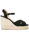 Castaã±er Castaner Blaudell Raffia Wedge Espadrilles